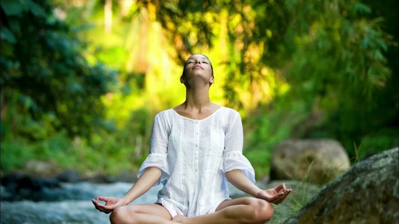 Медитация без голоса. Расслабление. Медитация. Дыхание девушка. Пранаяма йога.