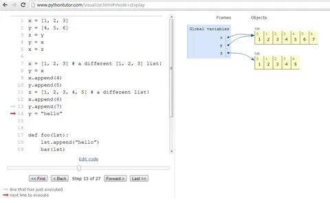 Pythontutor