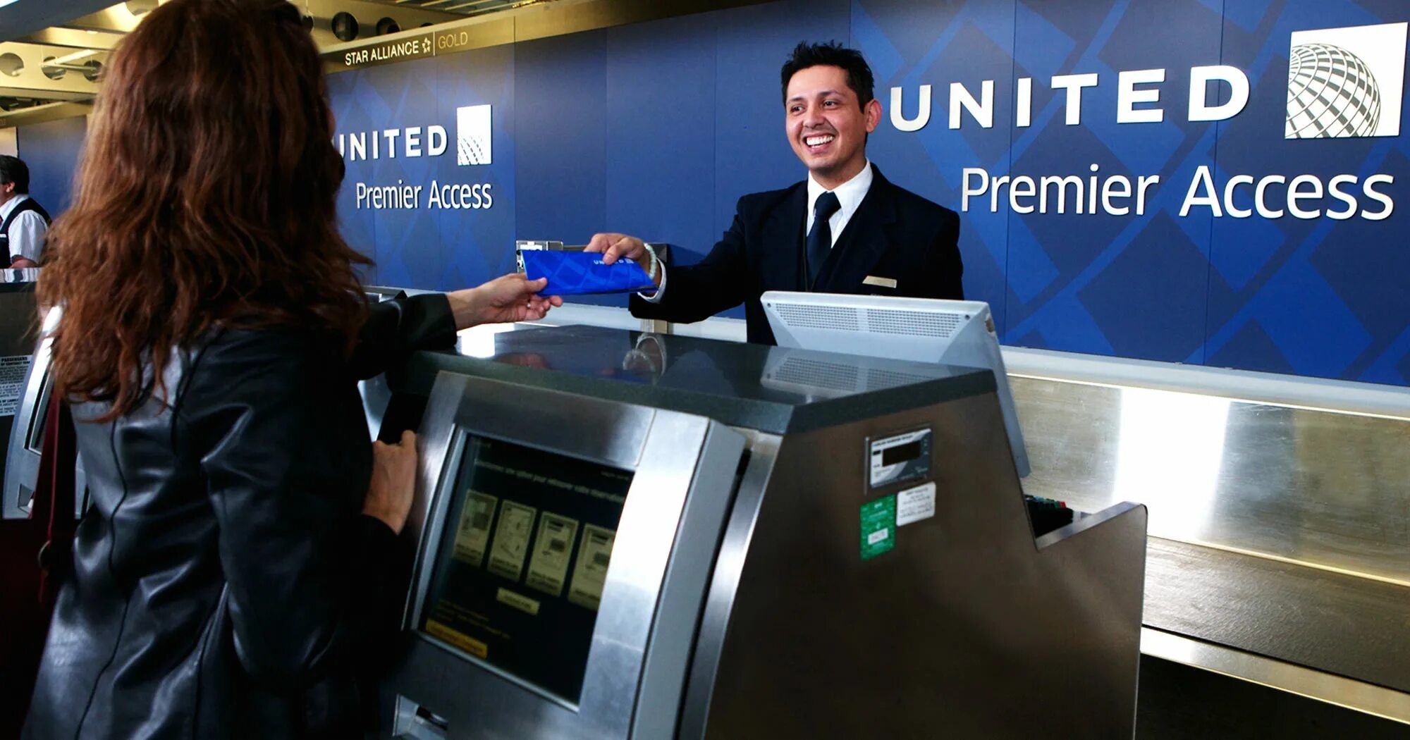 Change check in. Early check in. airport registration vector.