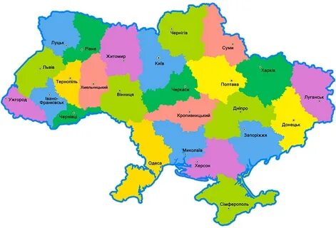 Сделать карту украины