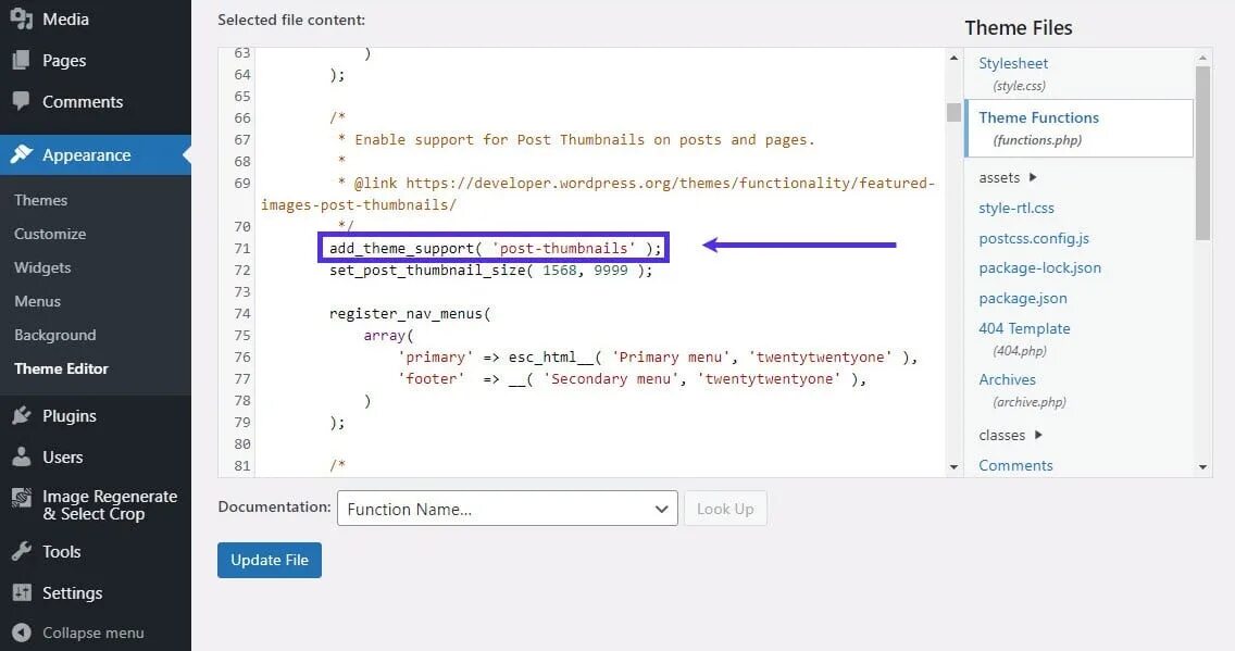 Размеры wordpress. Php функция file(). размер изображения записи wordpress. wordpress размер the_post_thumbnail();. add_theme_support( &#039;post-thumbnails&#039; );.