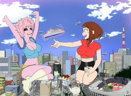 Giantess woman animation