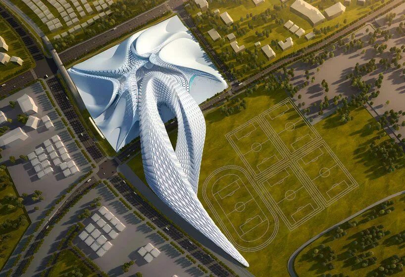 Проекты реализуемые в мире Zaha Hadid's Modern Art Center Unveiled in China Zaha hadid architecture, Modern