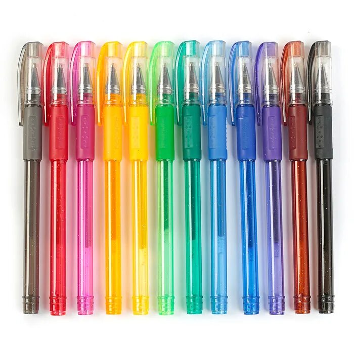 Набор гелевых ручек. Гелевые ручки. Цветные ручки. Цветные гелевые ручки. Набор цветных ручек.
