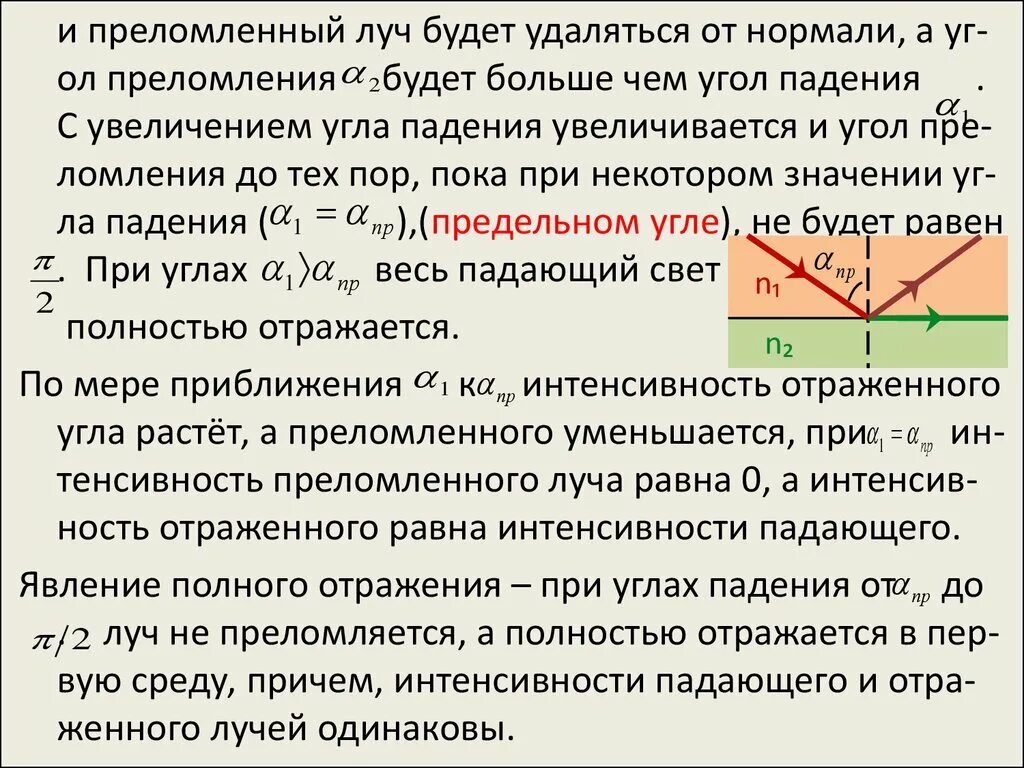 Пр ломление пр емственность. При увеличении угла падения угол преломления. Угол преломленного луча. Угол между отраженным и преломленным. Преломленный Луч.