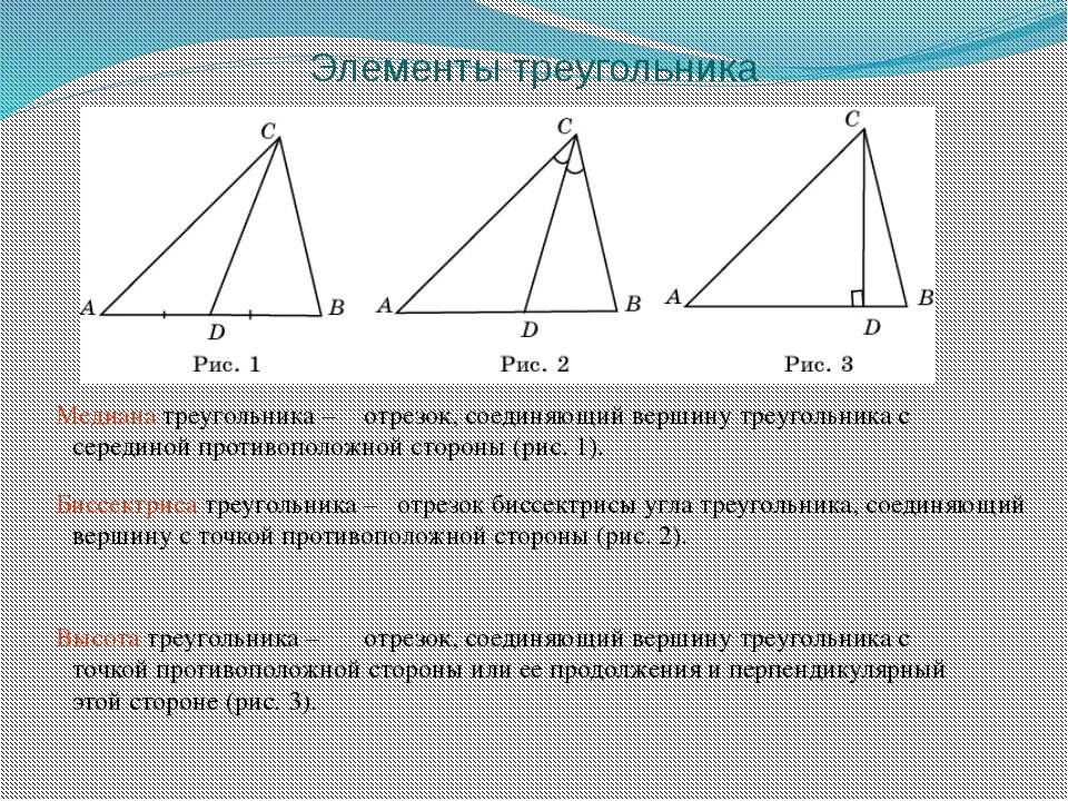 Высота де треугольника