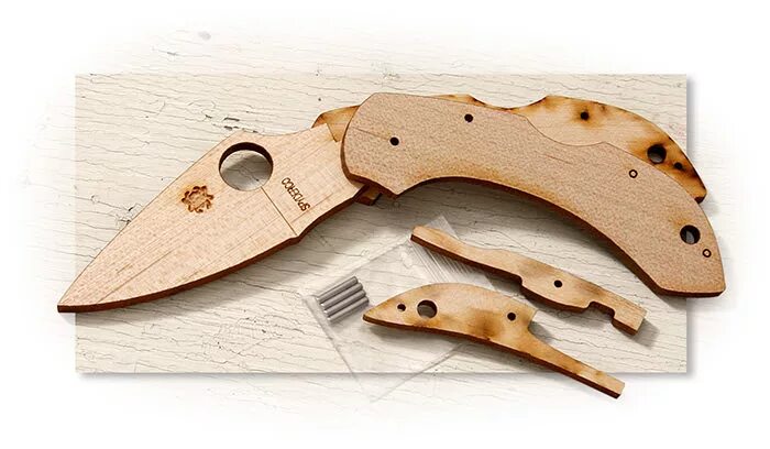 Build your own den - 75 piece kit new - uk. Wood kit. Wood diy crafts for kids. Wood kit g 50x100. Spyderco scwdkit1 dragonfly wooden knife kit.