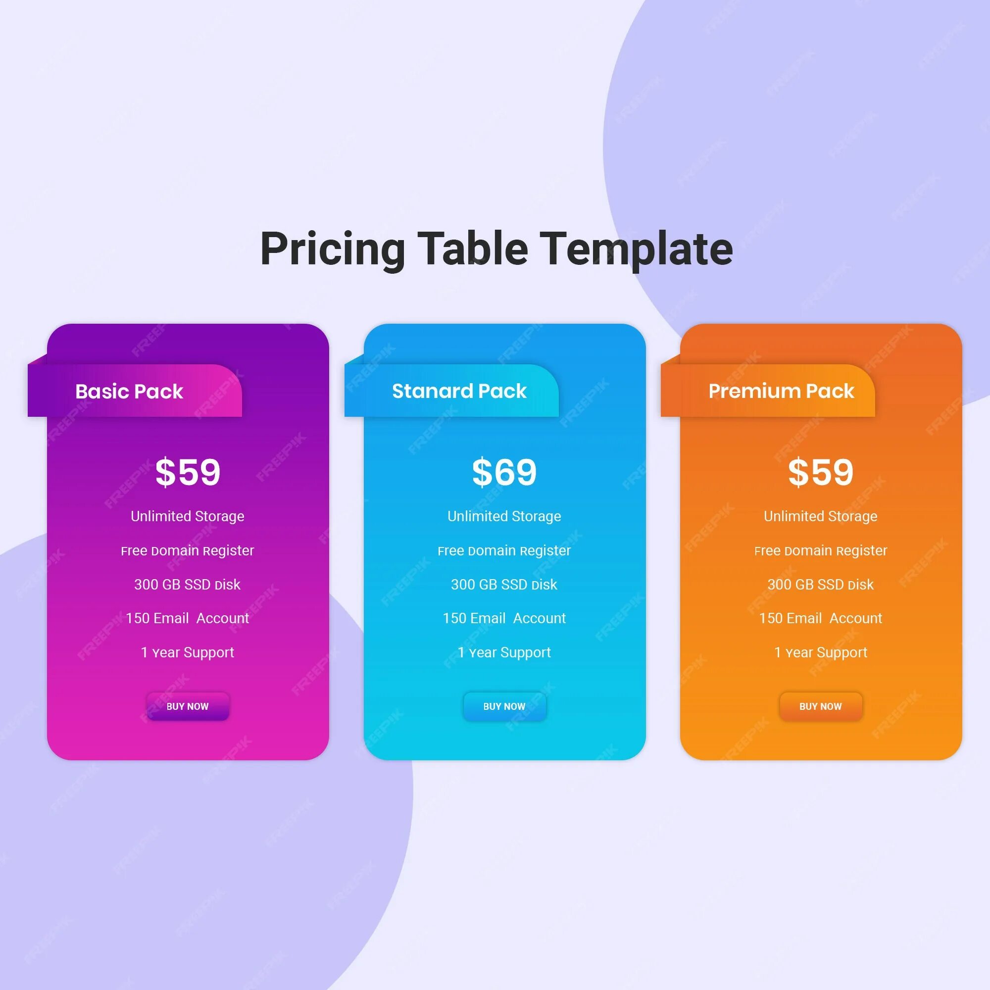 Таблица PSD. Price Table. Оформление таблиц с добавлением градиента. List user PSD.