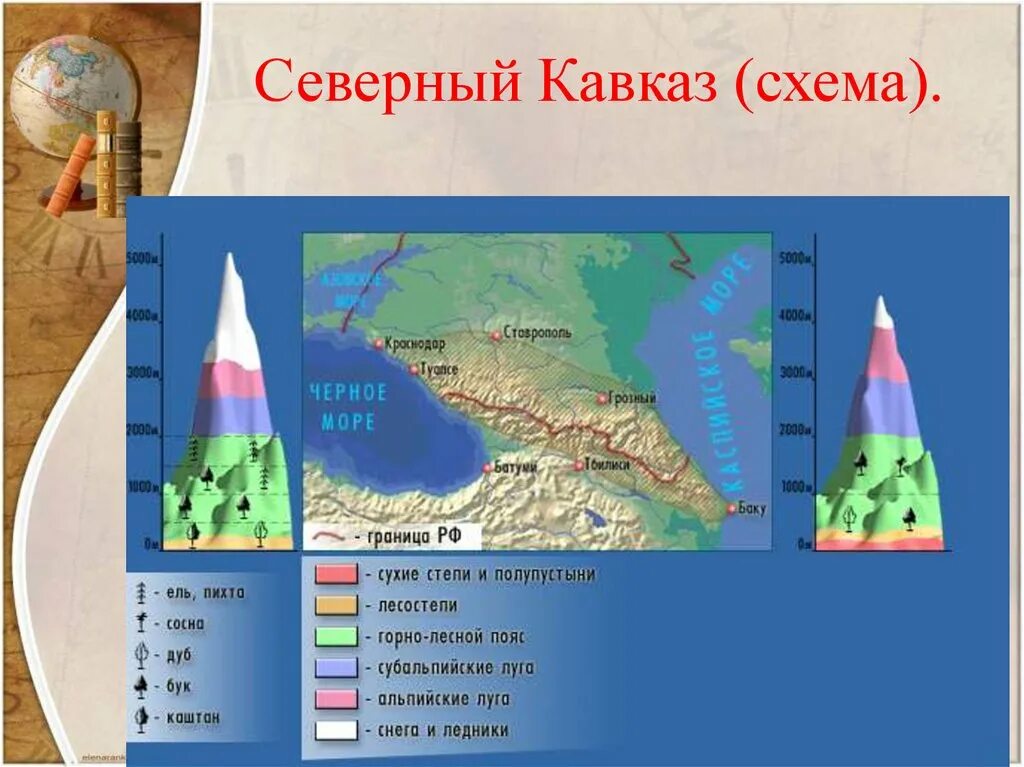 Тест по географии северный кавказ
