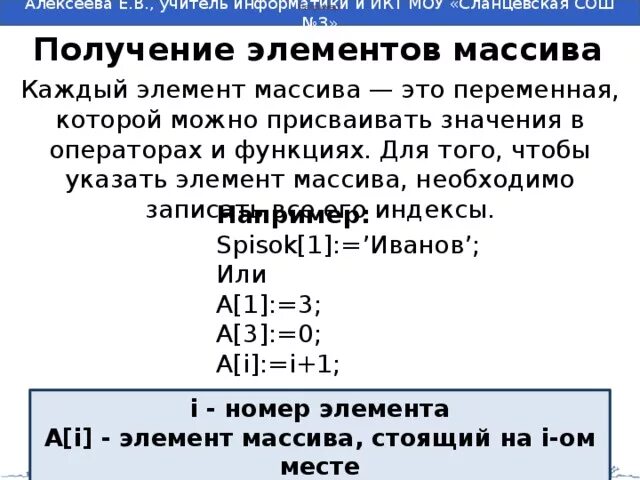 Определить номер элемента массива. Элементы массива. Индекс элемента массива Pascal. Нахождение индексов элемента массива. Как определить индекс элемента массива.