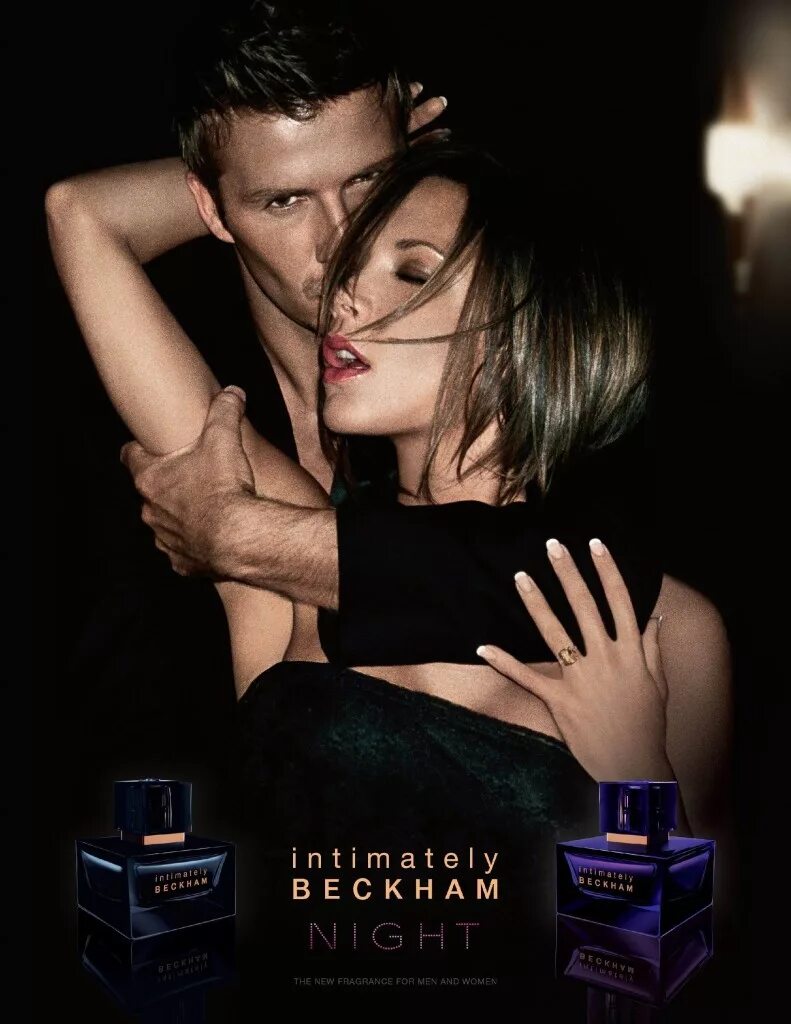 Парфюм intimately Beckham Night men. David and Victoria Beckham.