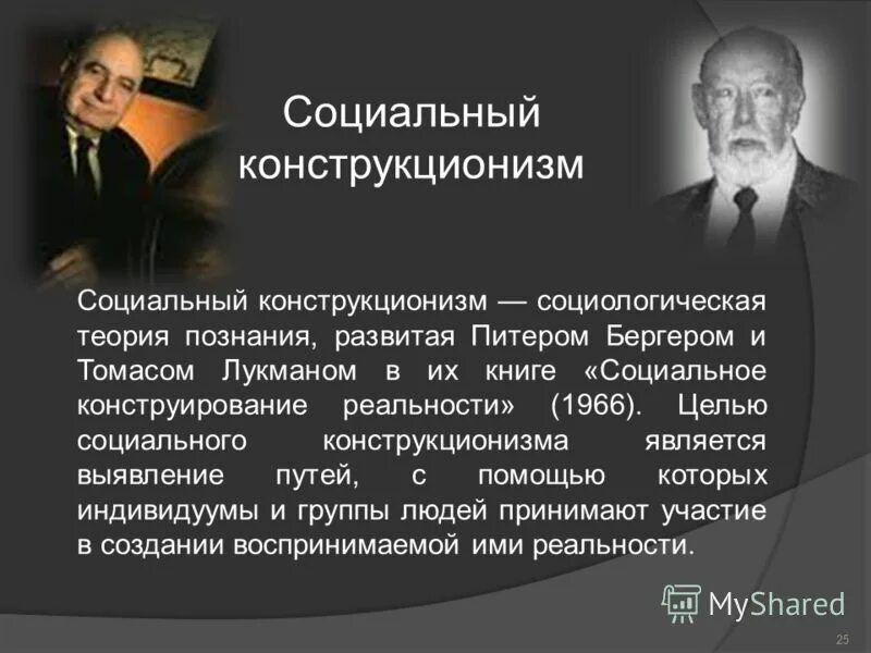 социальное конструирование реальности трактат по социологии знания