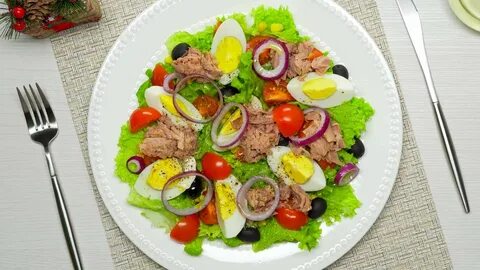 Рецепт салата с тунцом в собственном