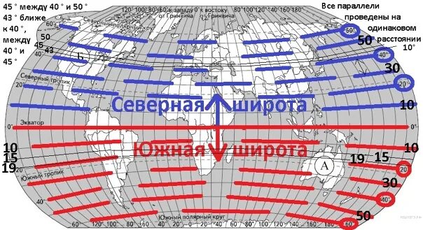 Северная широта и Восточная долгота. 60 Параллель Северной широты. 40 Градусов Северной широты на карте. Северная широта и долгота на карте.