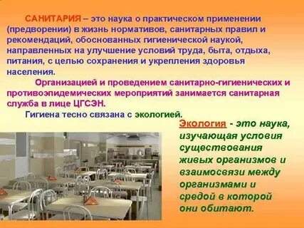 Санитария это