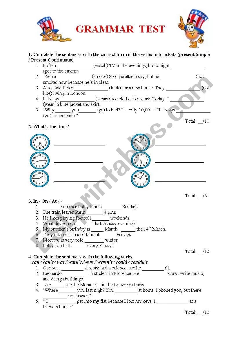 Grammar test elementary. Grammar test. test english grammar elementary.