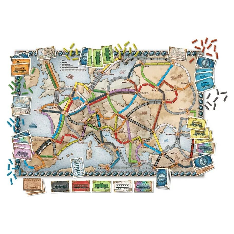 Ticket to ride версии. Игра ticket to ride. тикет ту райд игра настольная. билет на поезд ticket to ride настольная игра. ticket to ride европа карта.