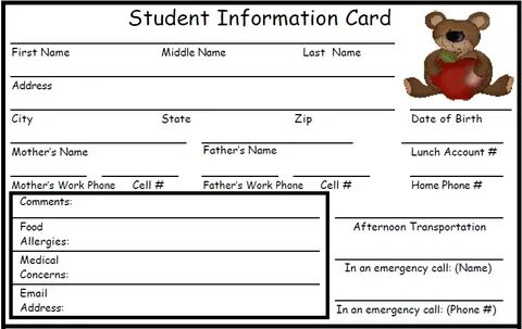 Card information