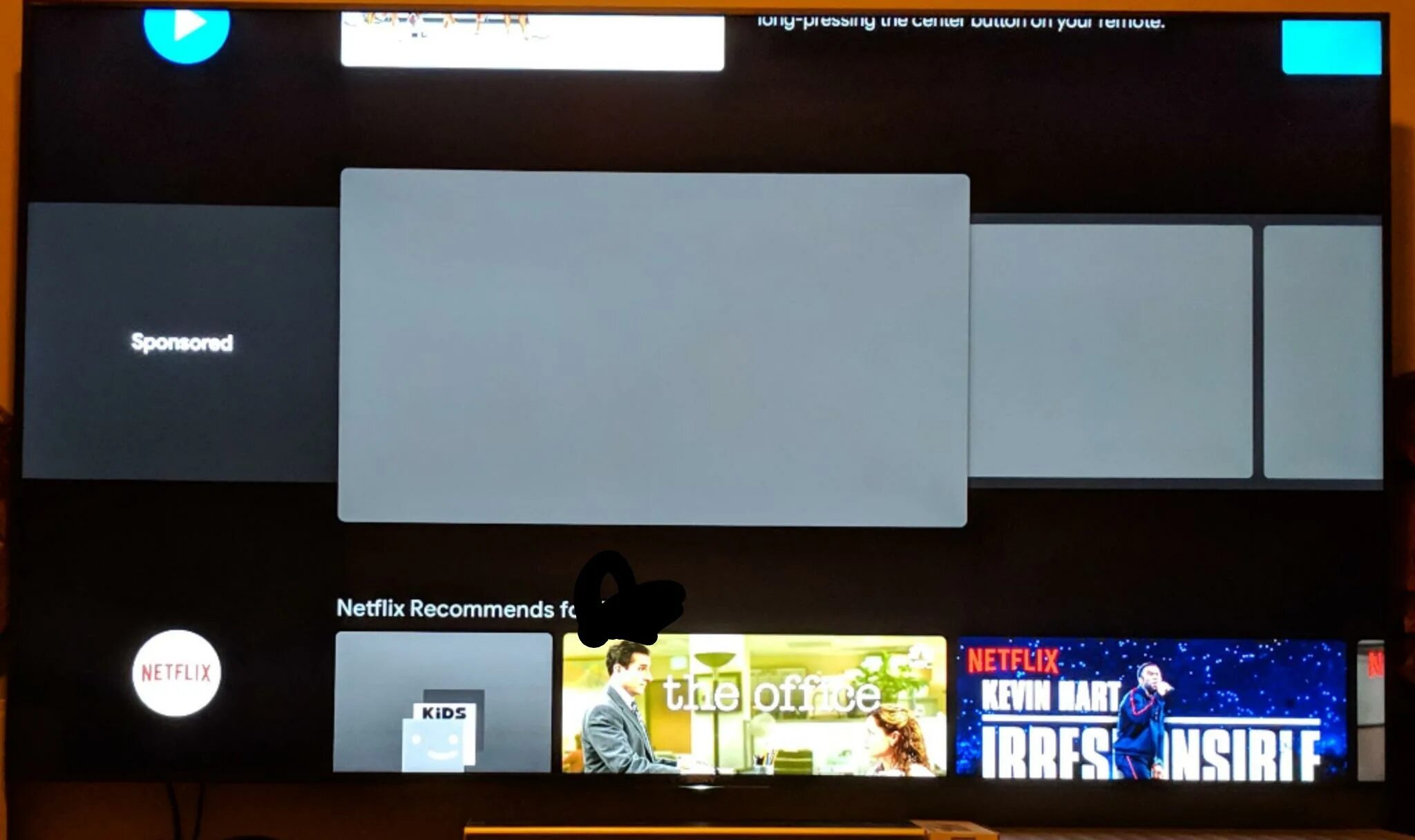 Реклама андроид ТВ. Стартовый экран Android TV. Android TV С HDD. На андроид ТВ всплывающее окно в ютуб.