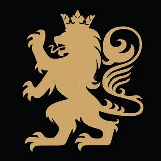 Герб лев с короной