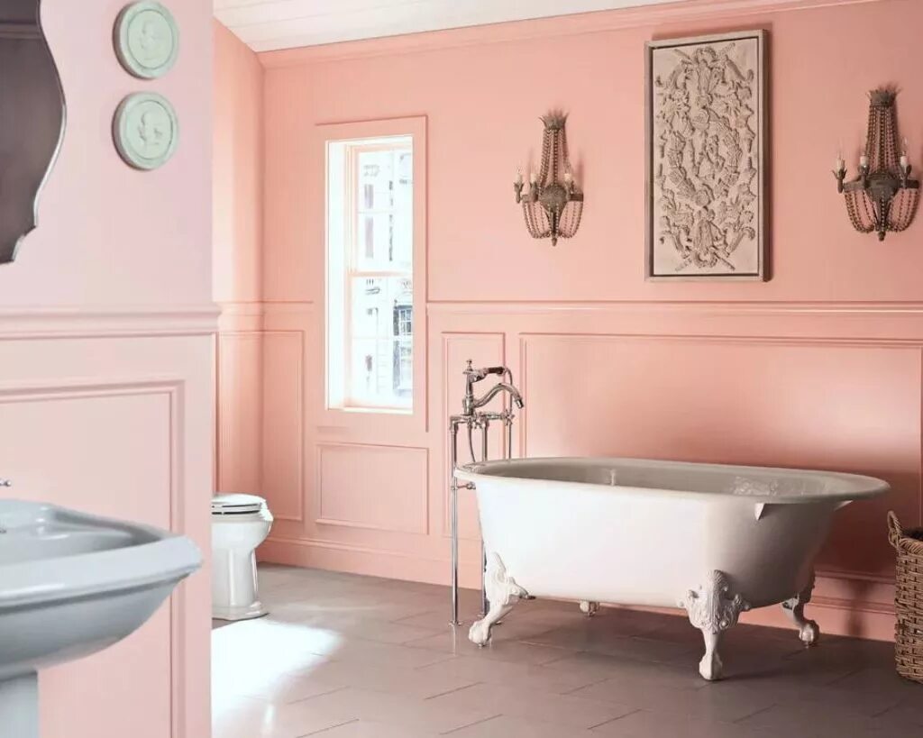 Водоотталкивающая краска для ванной комнаты. Крашеная ванная комната. Отделка ванной комнаты краской. Постельные тонна ванной. Бенджамин мур краска калипсо.