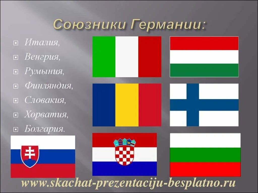 Три государства которые были союзниками франции. Три государства которые были союзниками франции