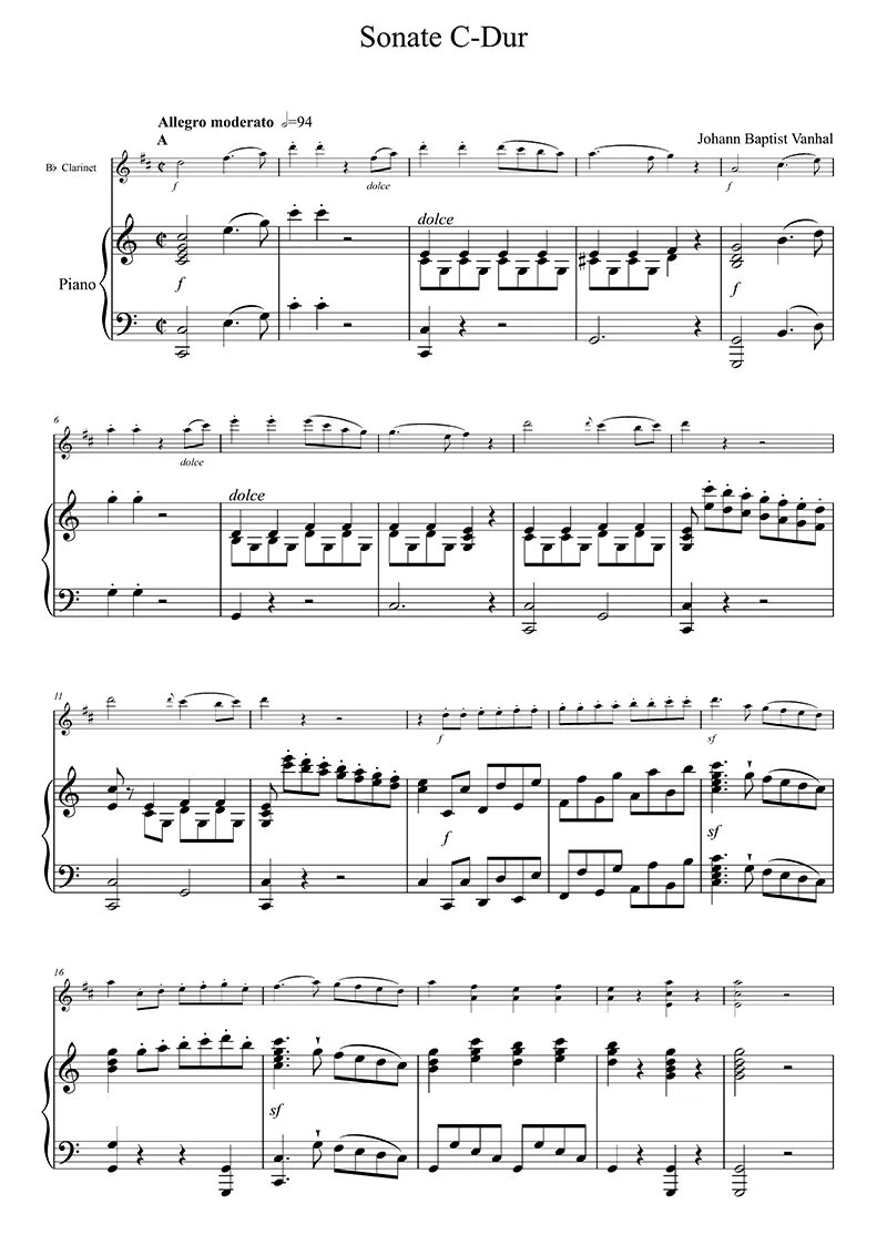 Allegro in c major. Ванхаль сонатина. kuhlau sonatina in g major. сонатина аллегро модерато. сонатина ванхаль ноты для фортепиано.