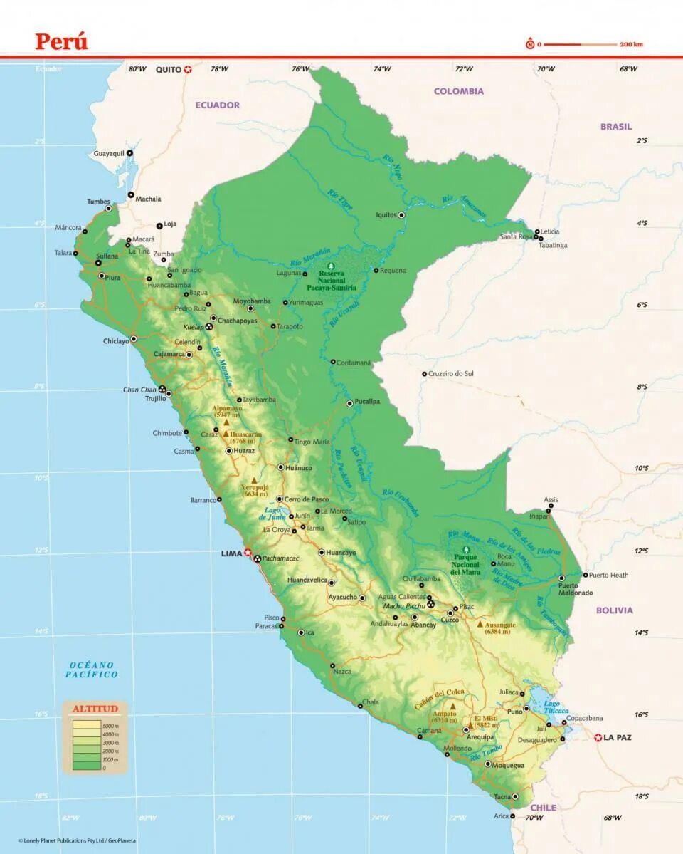 Peru Maps & Facts in 2021 Peru map, Map, World map europe
