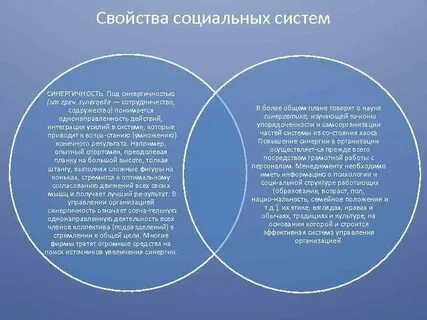 Свойства социальных систем
