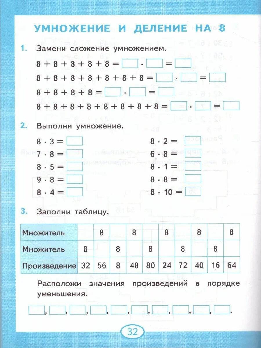 Тренажер табличное умножение и деление распечатать Дмитриева О.И. "Тренажер. Таблица умножения. 2-3 классы" купить в интернет-маг