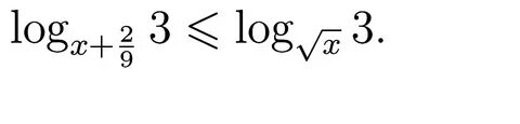 Log3 x 2 9