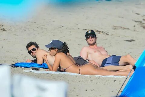 Paul Wesley & Ines de Ramon Spend a Day on a Sunny Malibu Beach (17 Photos) #The