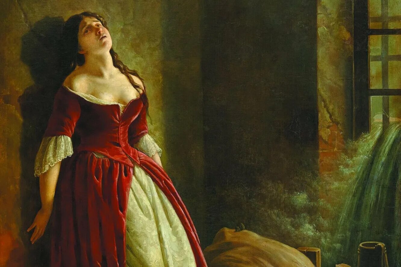 Константин флавицкий. Княжна тараканова самозванка. 1864. Константин флавицкий. Княжна тараканова самозванка.