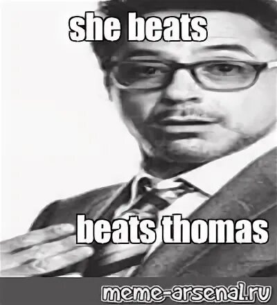 She beats