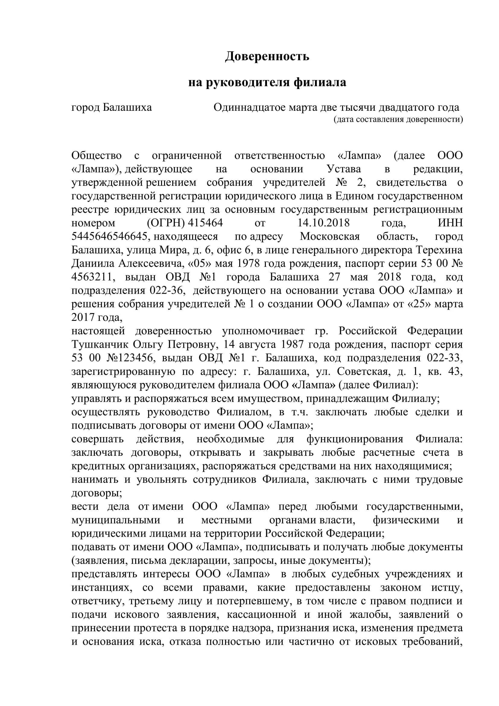 Доверенность от организации на директора образец. Генеральная доверенность руководителю филиала предприятия образец. Доверенность от организации на генерального директора. Доверенность от ООО на генерального директора образцы.