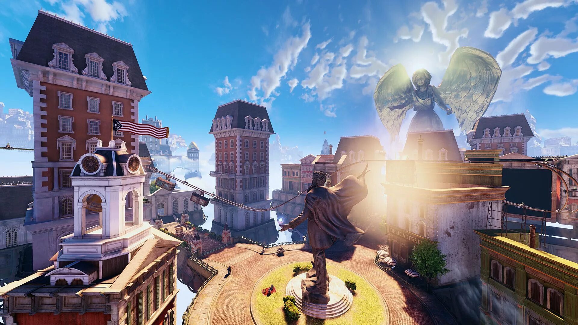 Bioshock infinite здания. Infinite city. Bioshock infinite колумбия. Bioshock колумбия. Bioshock infinite город.