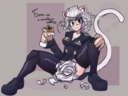 neferpitou, tagme, animal ears, animal genitalia, animal penis, cat ears, c...