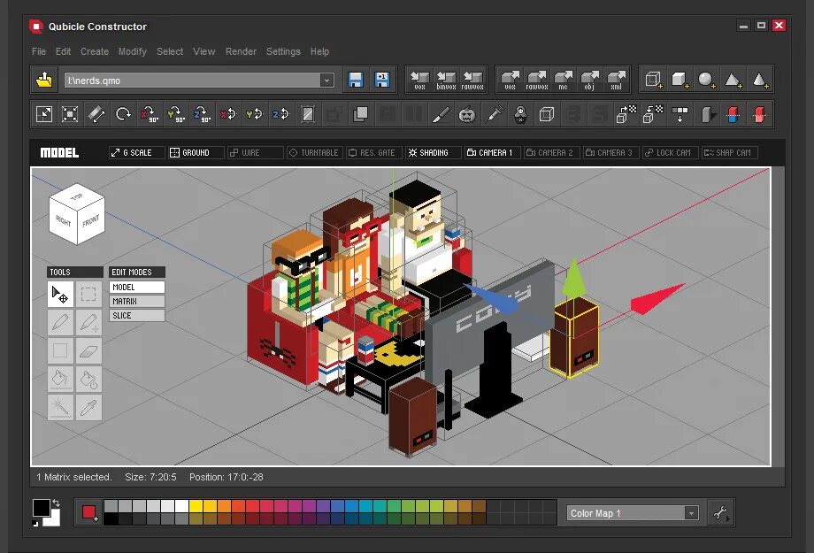 Your constructor. Qubicle voxel. qubicle voxel editor. qubicle rendering. constructor 3.