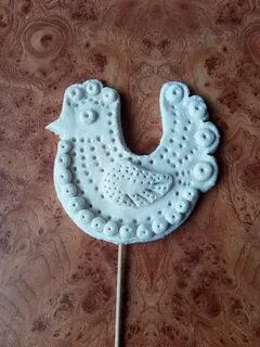 Птица из соленого теста