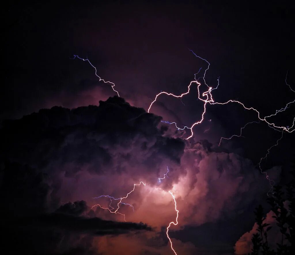 Which is true about lightning storms