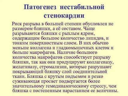 Стенокардия патогенез