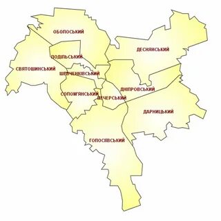 Районы киева