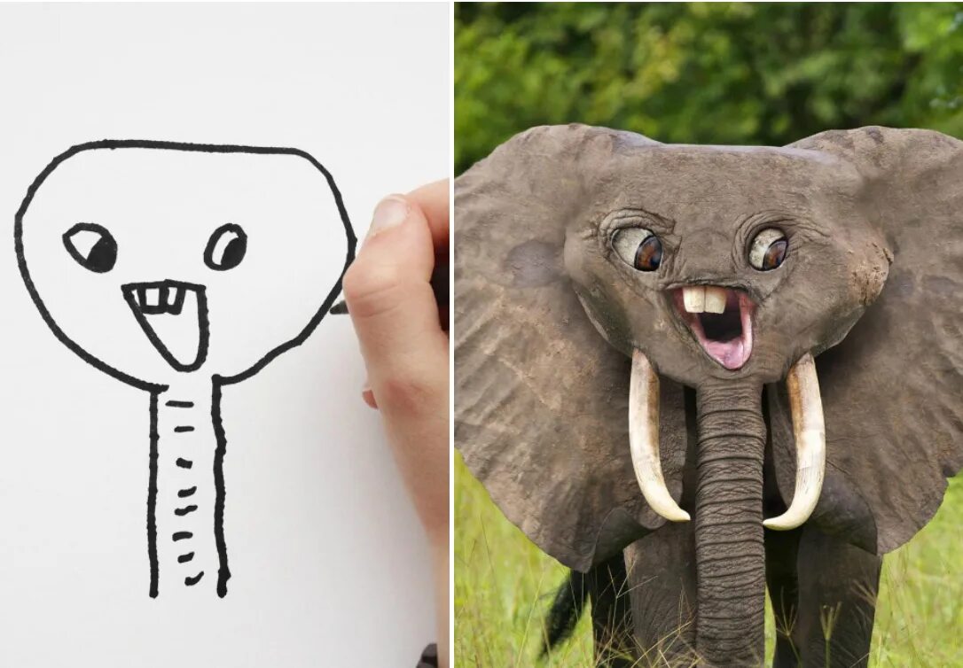 Животные в реальности. Странные детские рисунки. Рисунок необычного животного. Животные по детским рисункам. Странные идеи для рисования.