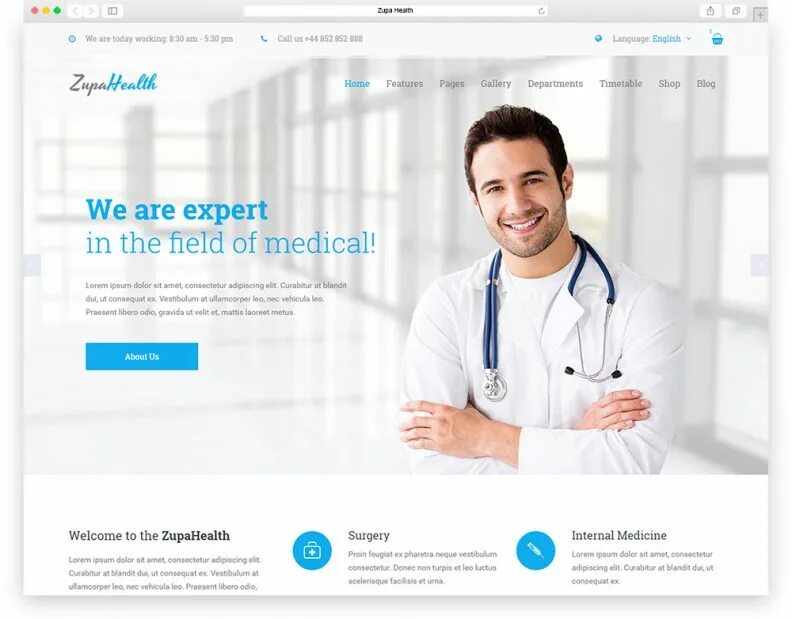 Медицинские сайты. Разработка медицинского сайта. Health website. Medical website Templates.