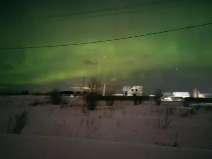 Северное сияние в нижнем тагиле