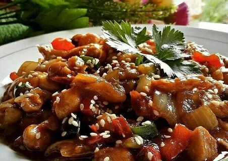 Овощи в медовом соусе
