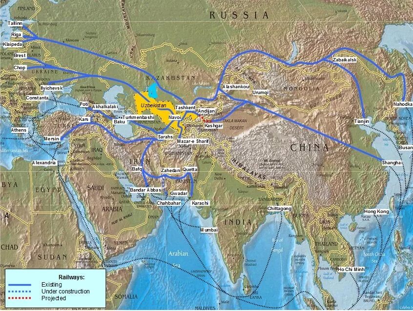 Международные транспортные маршруты. Шелковый путь карта центральной Азии. Шелковый путь Узбекистан. Шёлковый путь железная дорога маршрут. Транспортный коридор Европа Кавказ Азия ТРАСЕКА.
