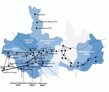 Карта подстанций
