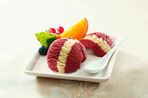 Fruits ice cream