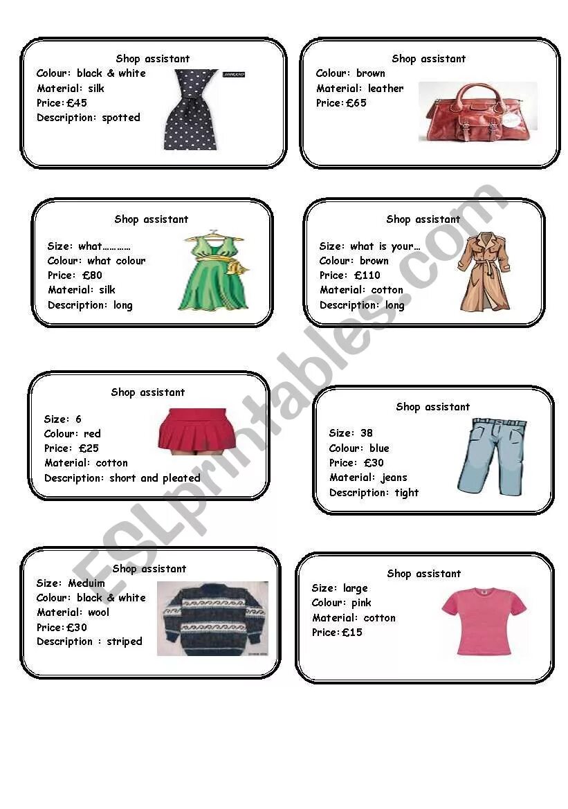 Clothes dialogues. Игра shopping for clothes speaking. Worksheets одежда и аксессуары. Speaking Card about shopping. Shopping for clothes 5 класс.
